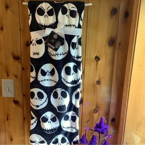 NIGHTMARE BEFORE CHRISTMAS Jack Skellington Faces Throw